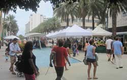 Lincoln Road Pedestrian Mall in South Beach