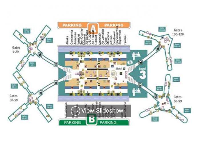 MCO Airport Map – Orlando Airport Parking Map